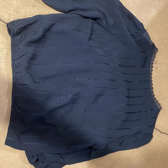 Navy lacy blouse - NEW! - Picture 3 of 4